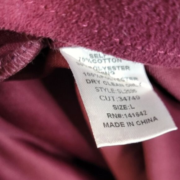 Mint Faux Suede Low Cross Back Long Bell Sleeve Dress Large - Picture 6 of 6